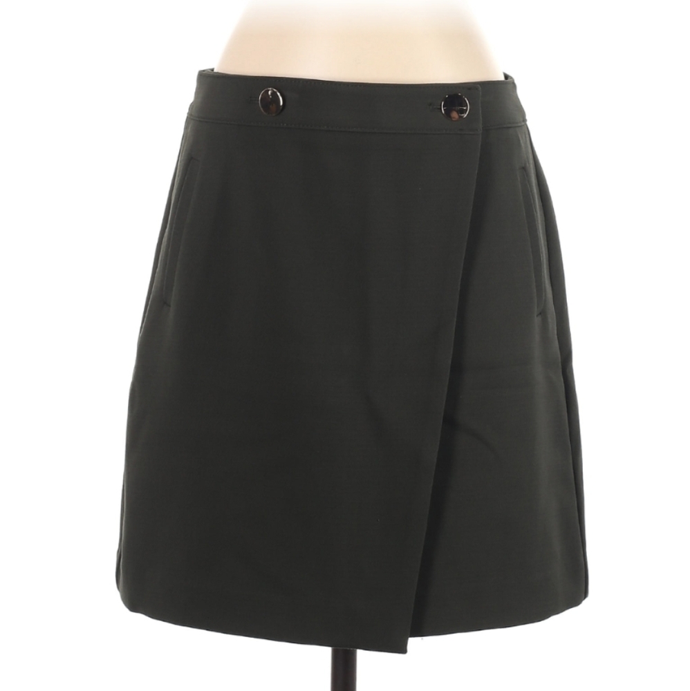 NWT Ann Taylor LOFT Dark Green Skirt - Size 6